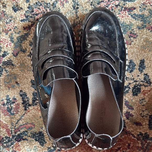 Ilse Jacobsen Black Patent Leather Loafers - Picture 5 of 7